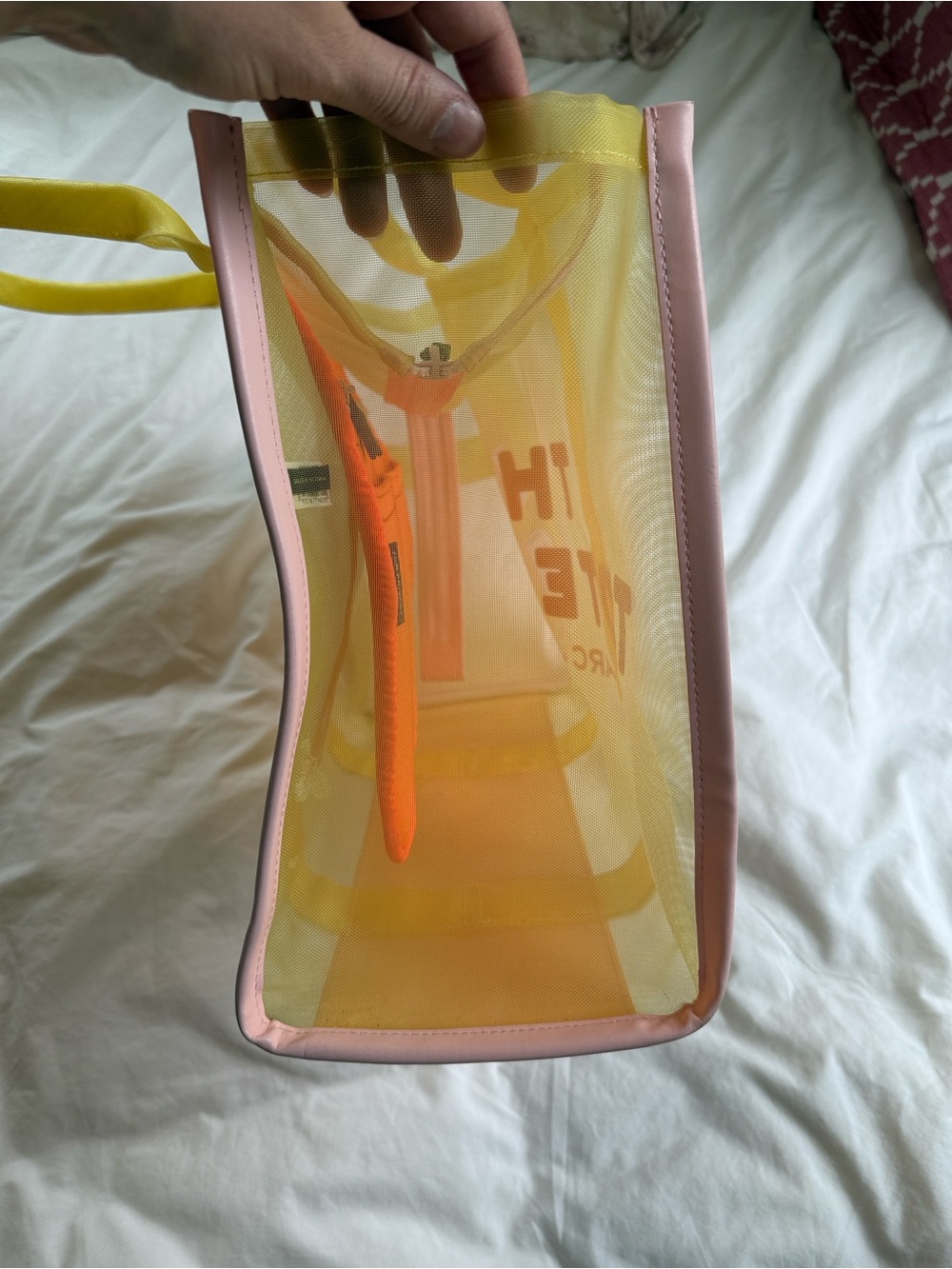 Marc Jacobs Yellow/Multi Mesh Large Traveler Tote - Picture 7 of 12